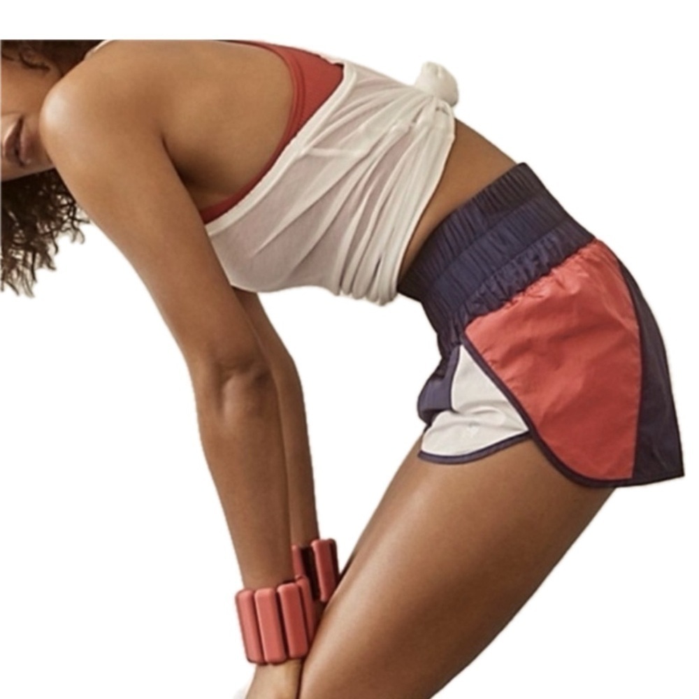 NWOT Free People Movement The Way Home Colorblock Shorts Size XS